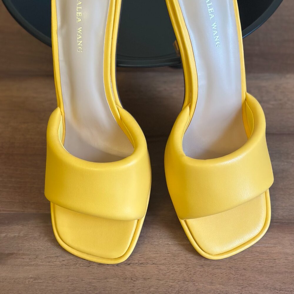 ALEXA WANG Yellow Padded Slide Sandals for Women